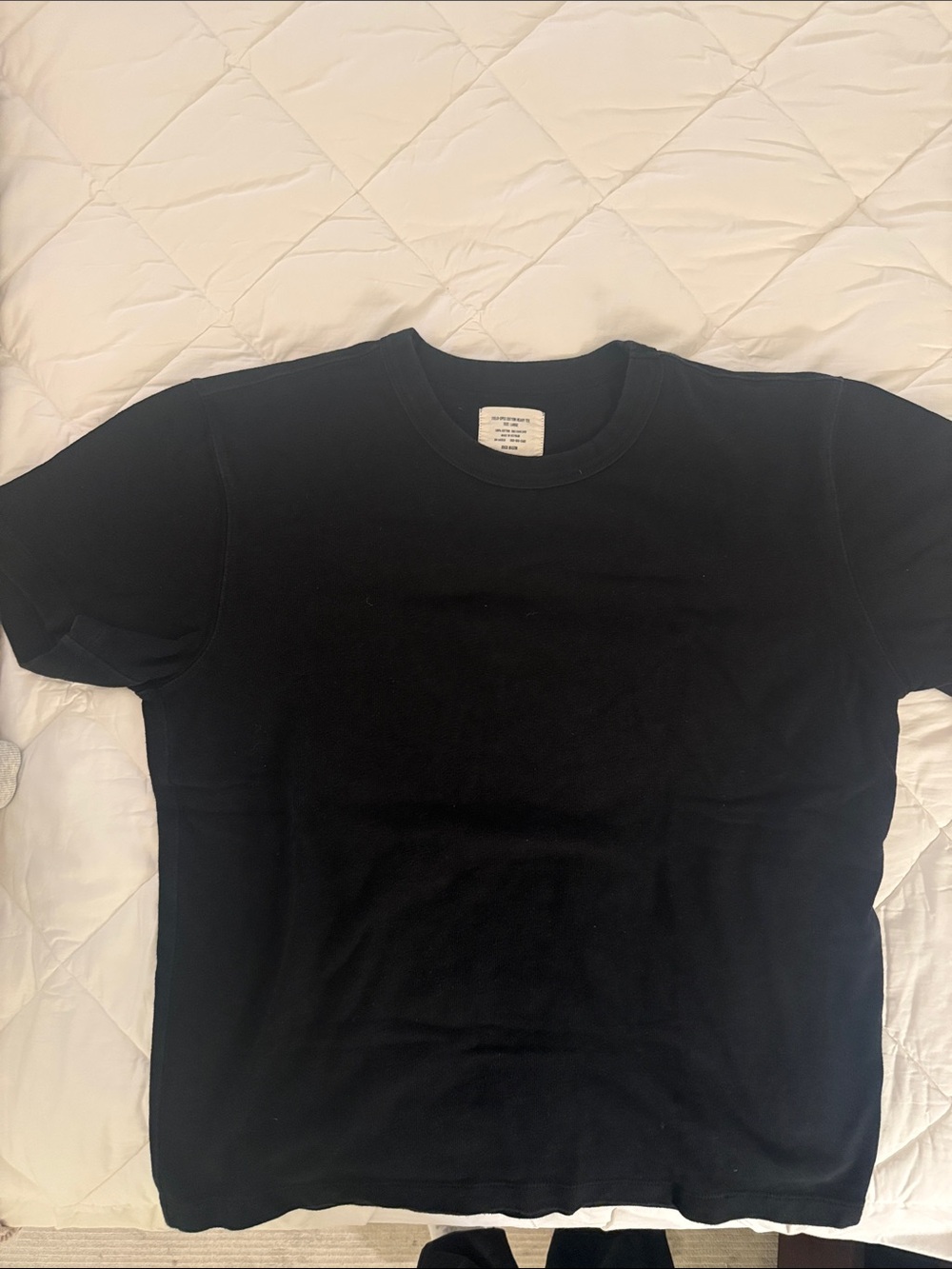 Buck Mason Classic Black Crewneck T-Shirt - Men's. Worn twice.